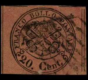 1867 Papal States 20b Stamp