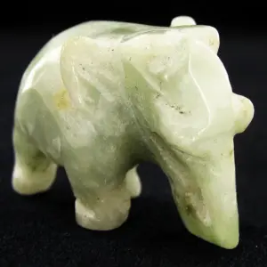 Chinese Handcarved Vintage Jade Elephant