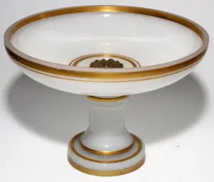 OPALINE GLASS COMPOTE