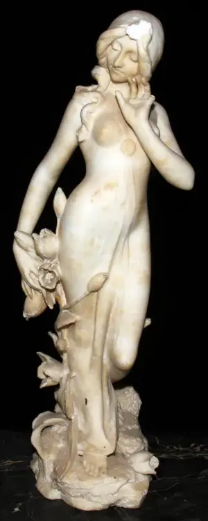 MARBLE SCULPTURE, H 30 1/2"