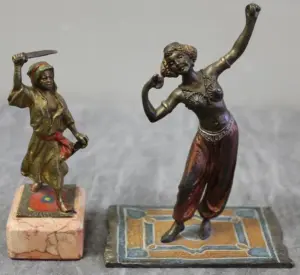 2 Austrian Cold Painted Bronzes.