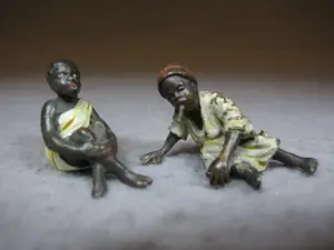 Vienna bronze orientalist pair of sculptures