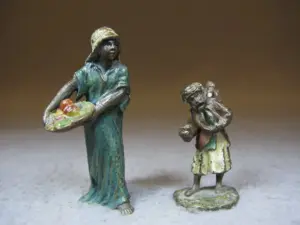 Vienna bronze orientalist pair of sculptures