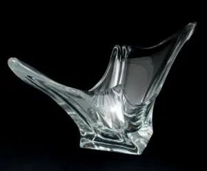 COFRAC ART VERRIER FRANCE GLASS CENTERPIECE