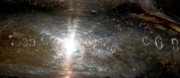 Green Glass & Sterling Overlay Vase - Image 2