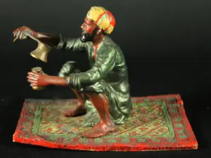 ANTIQUES VIENEES ENAMEL AUSTRIAN COLD PAINTED BRONZE