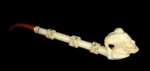 ANTIQUE CARVED MICHERON PIPE