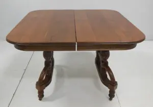 Solid walnut dining table