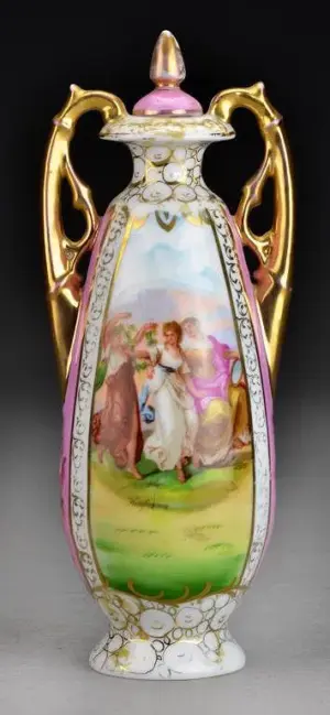 A Meissen Porcelain Covered Vase