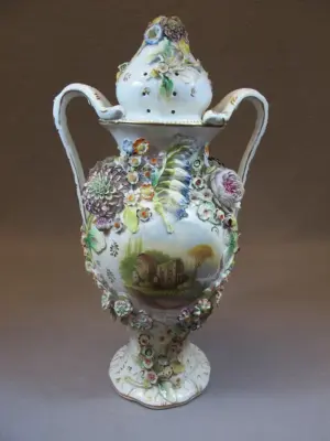 Coalbrookdale by coalport English porcelain urn