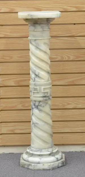 ALABASTER PEDESTAL