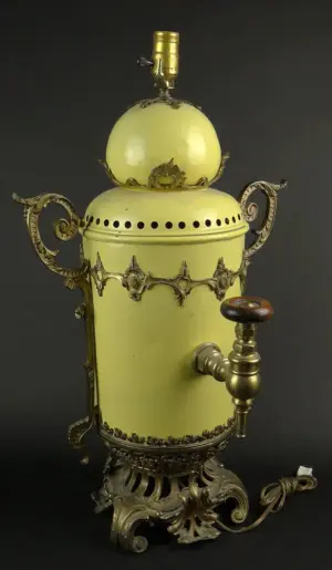 Very Large Unusual 19th Century Bronze Mounted Samovar