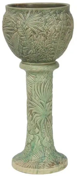 Weller Pottery Marvo Jardiniere & Pedestal