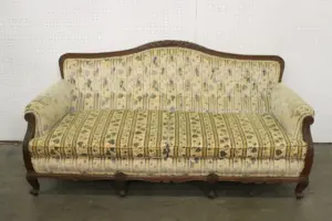Victorian walnut framed sofa