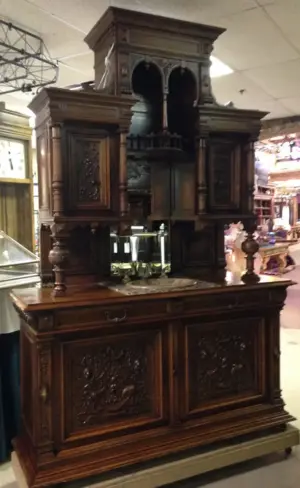 French buffet with built in sink