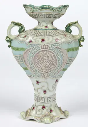 Chinoiserie Decorated Continental Vase