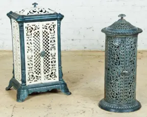 19th C. Enameled Cast Iron Radiator Covers