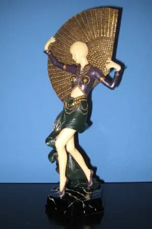 CHIPARUS FAN DANCER SCULPTURE