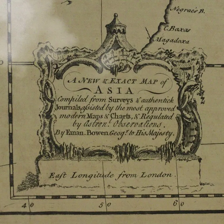 18TH CENTURY MAP OF ASIA BY EMAN BOWEN(1714-1767) - Image 3