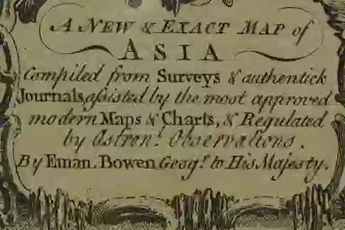 18TH CENTURY MAP OF ASIA BY EMAN BOWEN(1714-1767) - Image 2