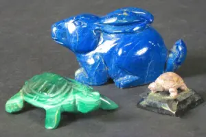 LAPIS BUNNY & MALACHITE ANIMALS