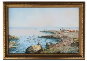 GIAN GIANNI BAY OF NAPLES PAINTING
