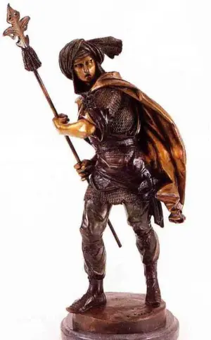 "PERSIAN SOLDIER" BRONZE SCULPTURE - PIEAUT