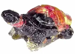 Turtle Figure Statue Fancy Sapphire