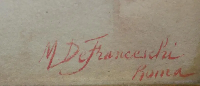 DE FRANCESCHI, Mariano. Watercolor of an - Image 2