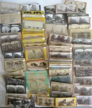 149 Real Photo Middle East Stereoview cards including Palestine