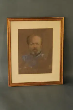 PASTEL PORTRAIT STUDY OF A MAN: