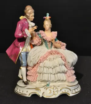 DRESDEN PORCELAIN COURTING COUPLE