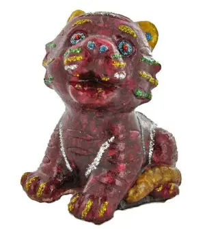 Cat Statue Fancy Sapphire~Topaz