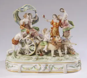 Mid 20th c. Continental porcelain grouping