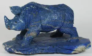 Handcarved Lapis Rhino