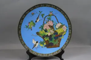 JAPANESE CLOISONNE CHARGER