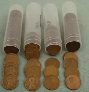 110 Early Mixed All Mint Marked Wheat Cents 1919-1929