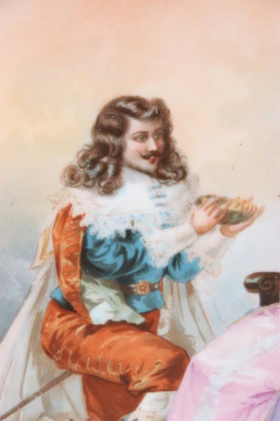 13 in. Limoges Paint Decorated Charger - Image 8