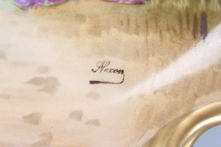 13 in. Limoges Paint Decorated Charger - Image 6