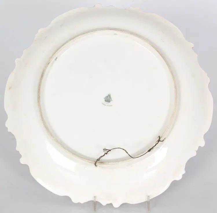 13 in. Limoges Paint Decorated Charger - Image 3