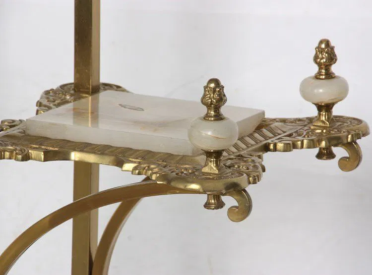 Gilt Brass & Onyx Plant Stand - Image 7