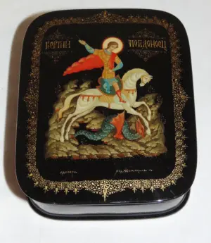 20th C. RUSSIAN LACQUER BOX