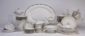 73-Piece set Limoges Wm Guerin & Co. china