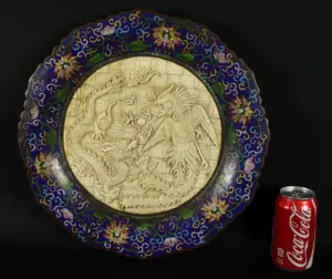 BONE CHINESE CLOISENNE ENAMEL DISH