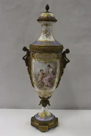 A beautiful antique Sevre's porcelain vase