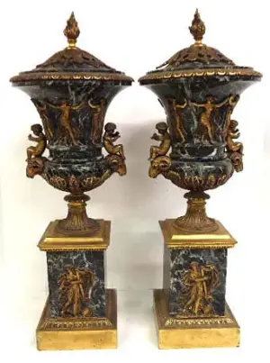 Pr. Marble Urns