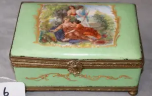 Sevres porcelain covered box