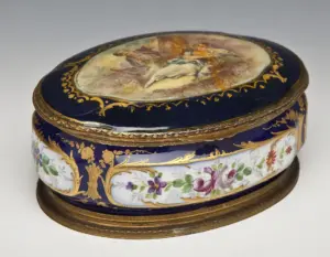 Sevres Trinket Box Signed Geo. Rochet