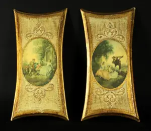 PAIR OF ITALIAN PLAQUES