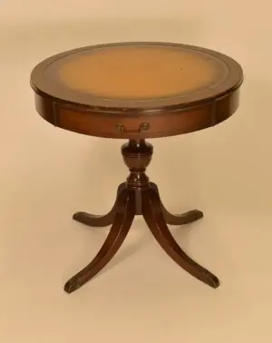 Circular Mahogany Drum Table